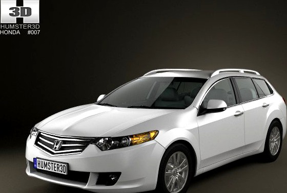 Honda Accord Tourer 2009 3D Model