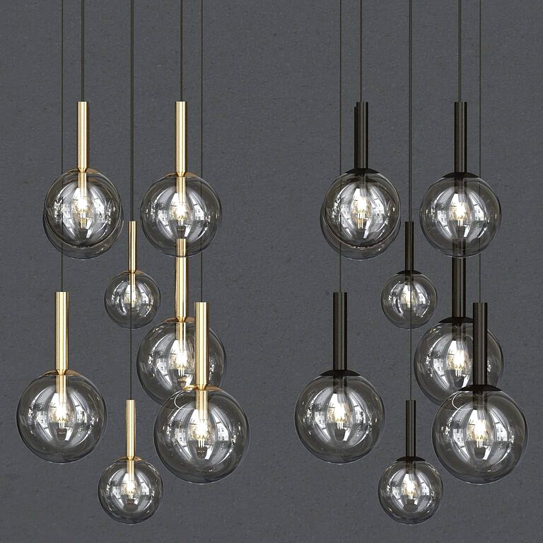 Sonneman Bubbles 8 Light Multi Pendant chandelier (112893)