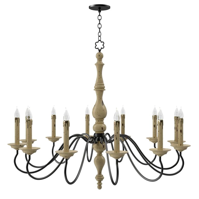 Currey and company Leclaire chandelier (111192)