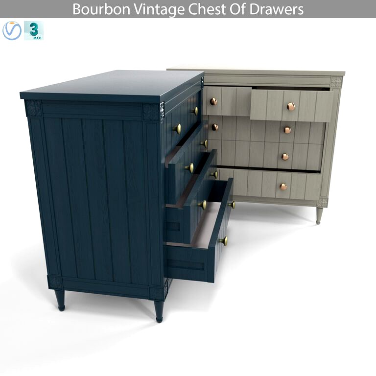 Vintage Bourbon Chest of Drawers (110641)