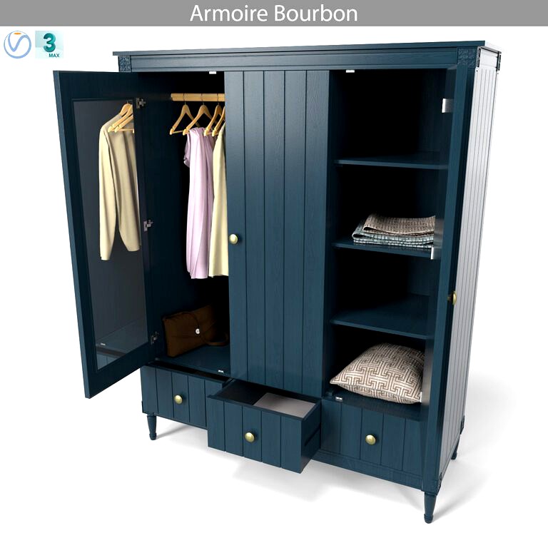 3-door wardrobe Armoire Bourbon (110538)