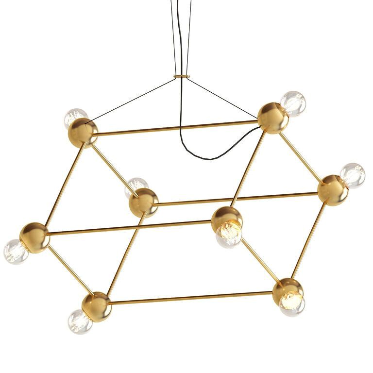 Molecule Gold Chandelier (110359)