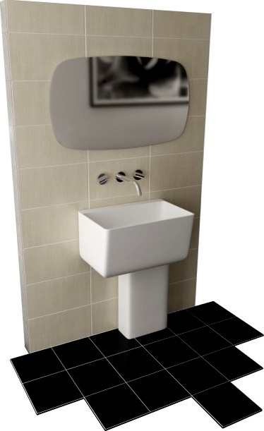 Bathroom Set 02 3D Model