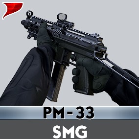 PM-33 SMG With hands