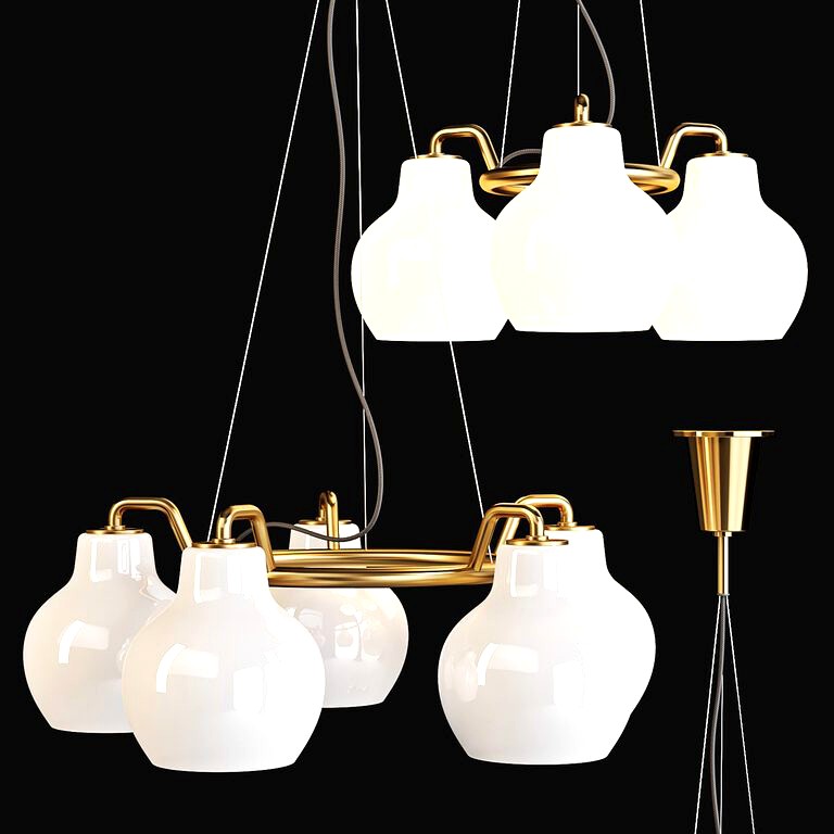 Louis Poulsen chandelier and pendant lamp - VL Ring Crown 3 and 5 (109252)