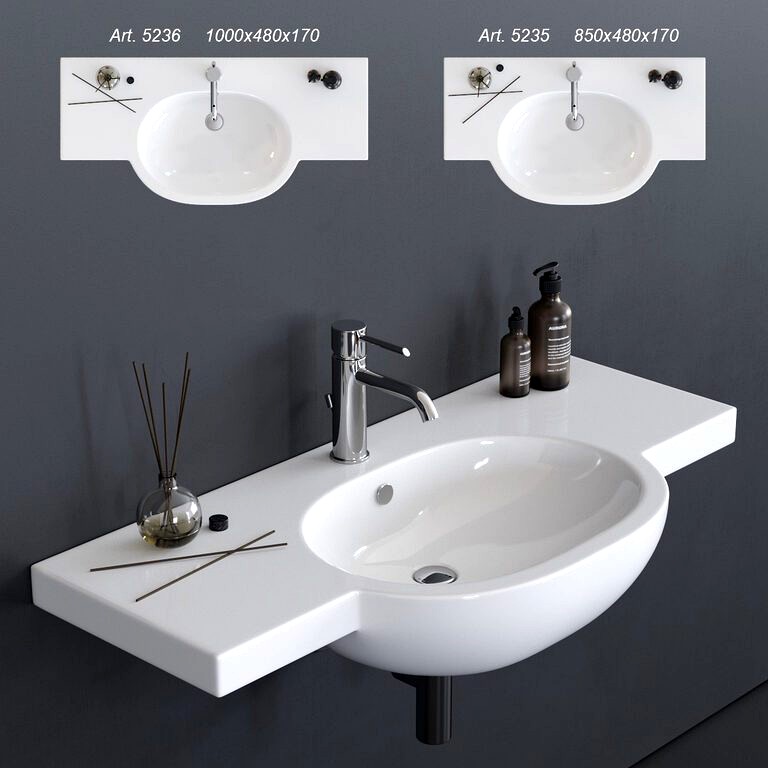 GALASSIA M2 Washbasin art. 5235 art. 5236 (108563)