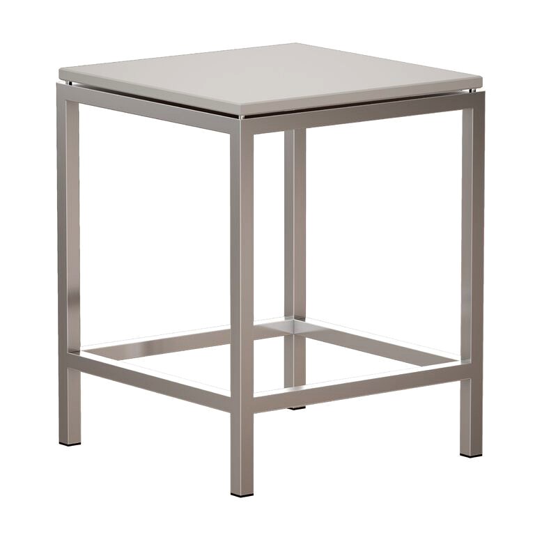 Era Limestone Square Side Table (Crate and Barrel) (107979)