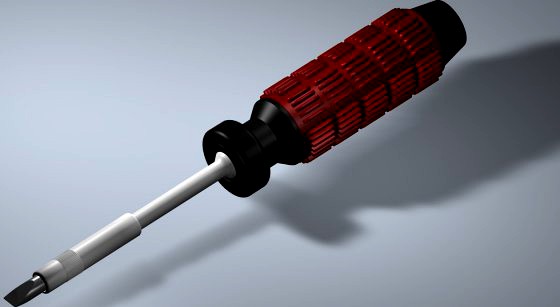 Screw driver 02 3D Model