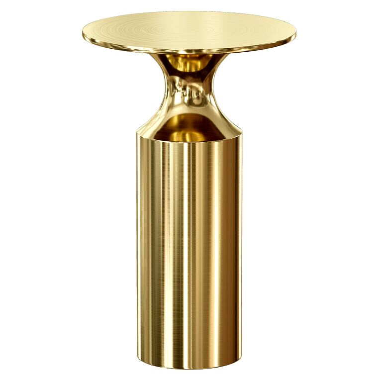 Crate and Barrel Valter Brass Drink Table (106410)