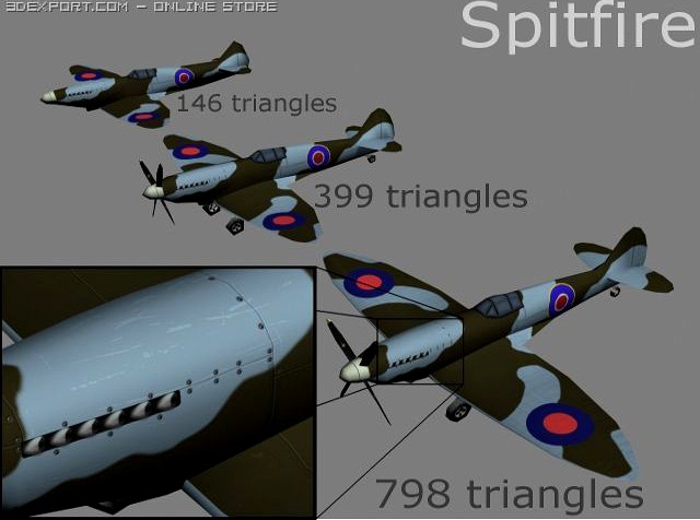 Spitfire 3D Model