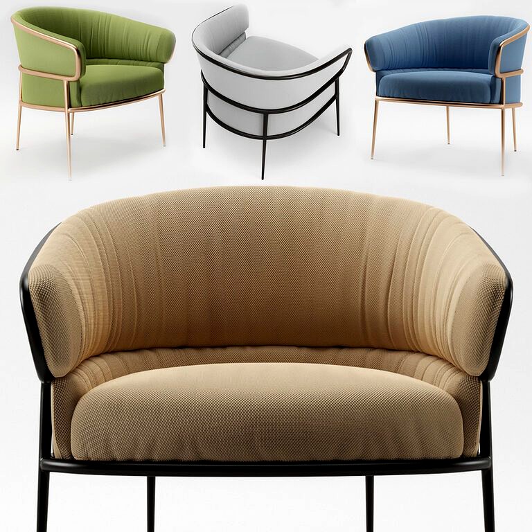 SHU-YING Fabric easy chair (100943)