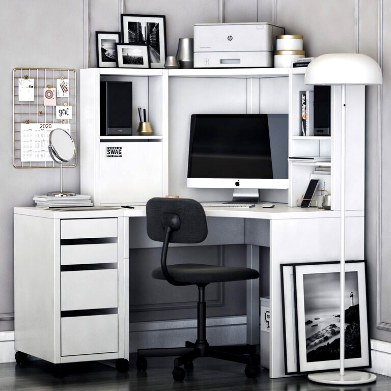 Ikea MICKE corner workplace (67468)