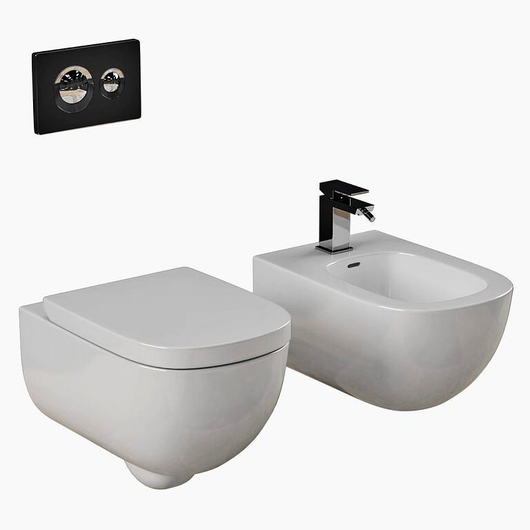 Laufen  PALOMBA bidet and toilet  (67458)