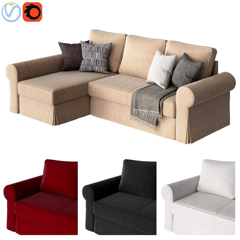 Ikea BACKABRO Sofa (66385) 3d model