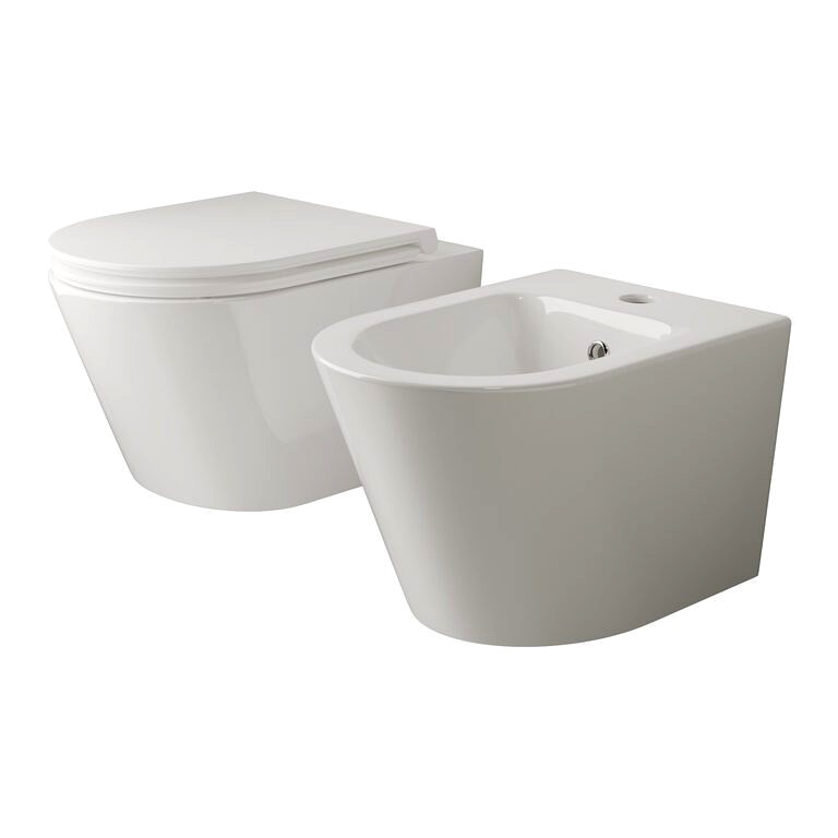 Ceramica Nova Trend CN113010 Wall Hanging Bidet and Trend CN111010 Wall ...