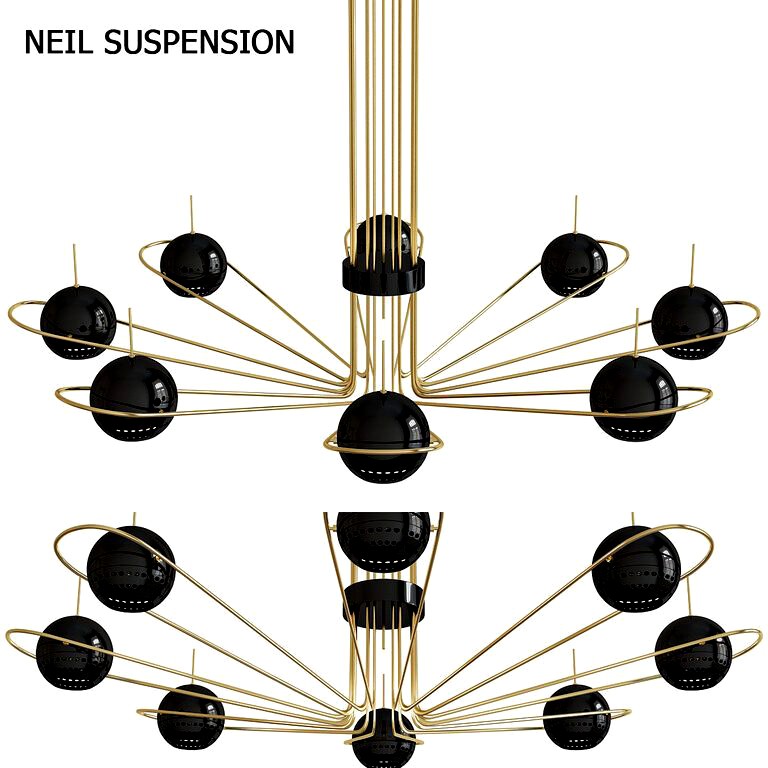 Delightfull NEIL chandelier (47166) 3d model