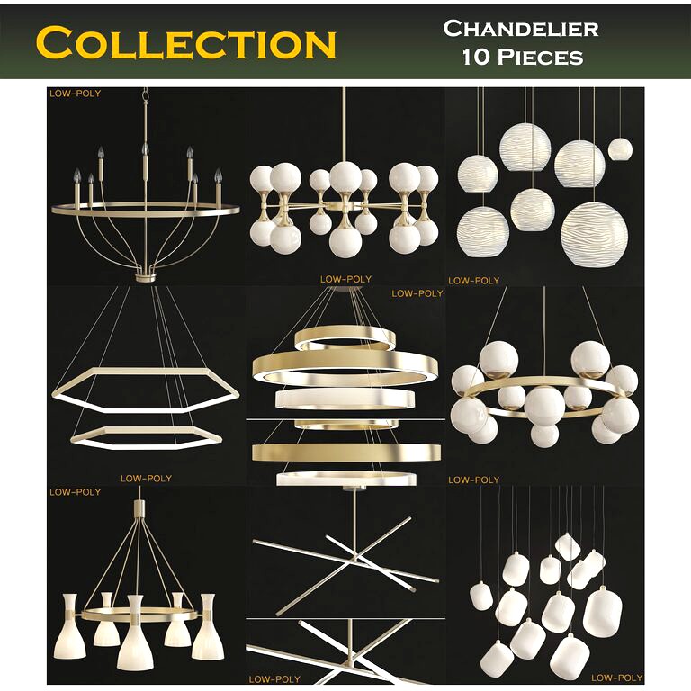 Chandelier collection 10 Pieces (26156)