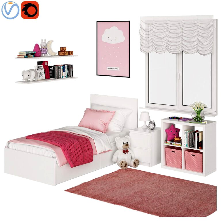 Universal children room Pink (24915)