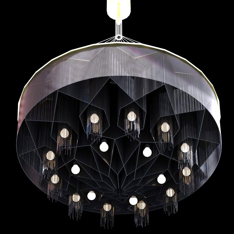 Willowlamp MANDALA BLACK DIAMOND Chandelier  (22502)