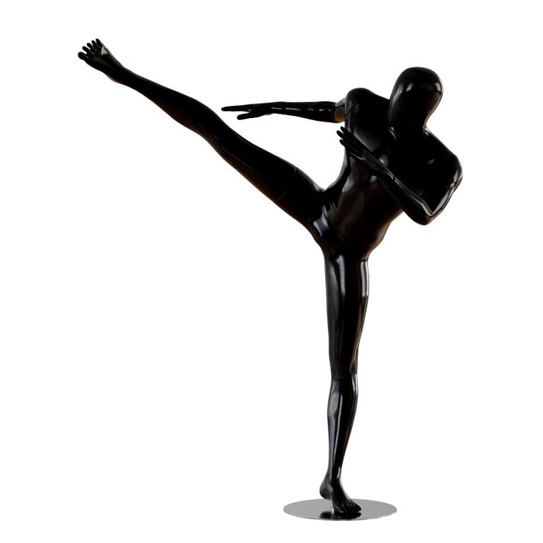 Abstract male mannequin fighter karate (20662)