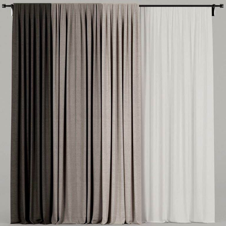 Brown Curtains (19029)