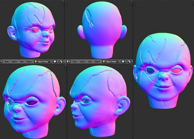 Chucky head for print