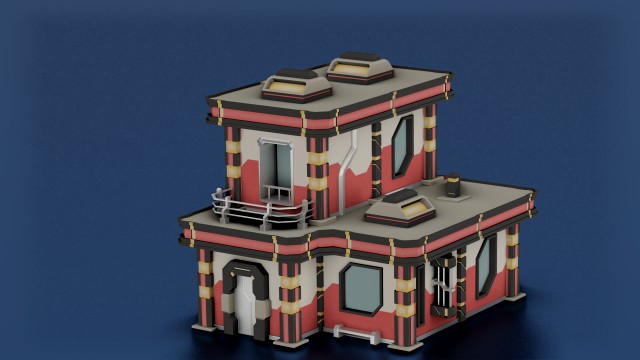 SCI- FI BUILDING POLY GAME READY