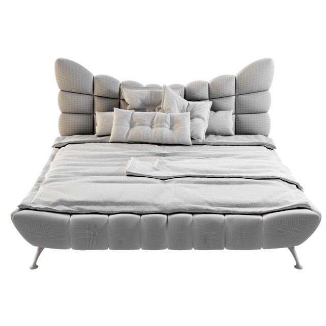 Stylish contemporary bed Cloud 7 by Bretz