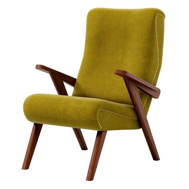 Stylish German armchair Johann B125 from Bretz