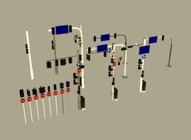 Traffic lights set modular