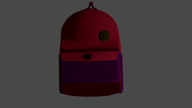 Lowpoly backpack