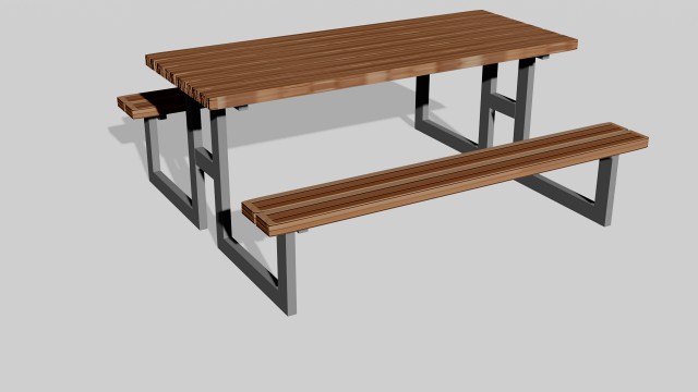 Table with benches