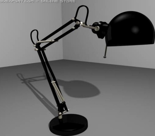 Black lamp 3D Model