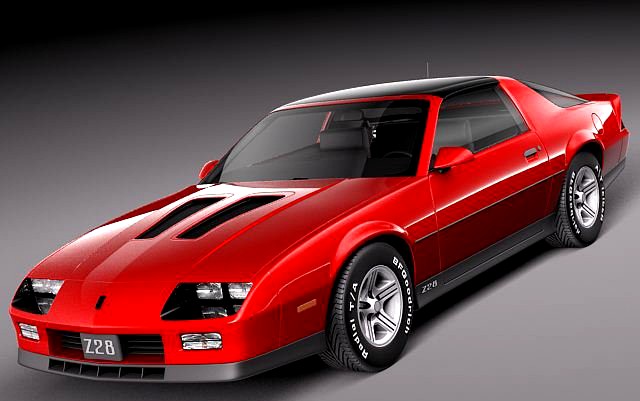 Chevrolet Camaro Z28 1990 3D Model