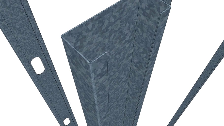 PGC PGU perfiles Steel Frame Framing 3d model
