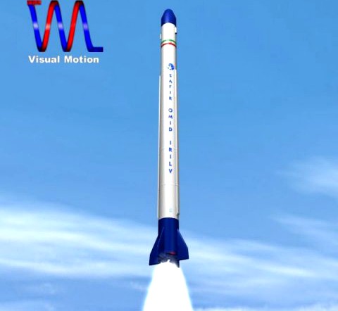 Iranian Safir2 Block I Rocket 3D Model