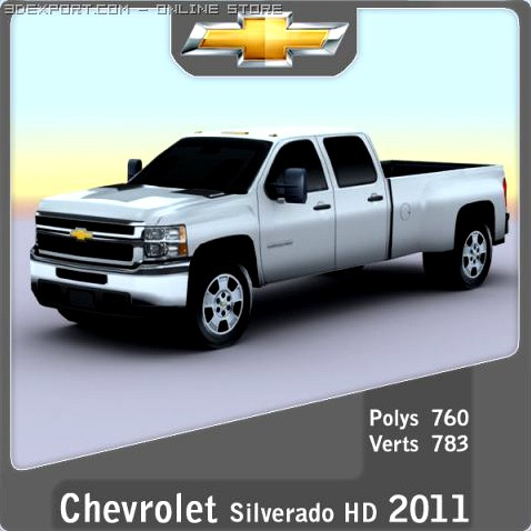 2011 Chevrolet Silverado HD 3D Model