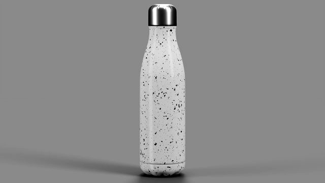 Stainless Steel Water Bottle Speckled Paint