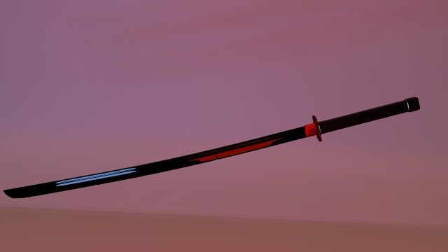 Obsidian katana