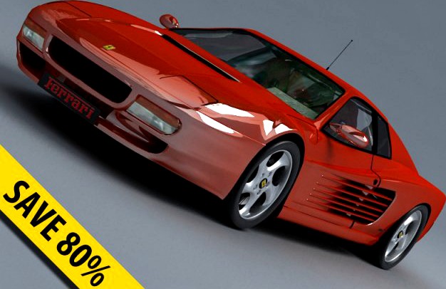 Ferrari Testarossa 3D Model