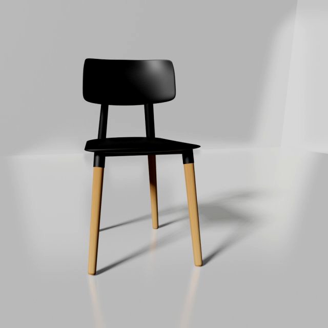 Chair for rendering and 3d printing