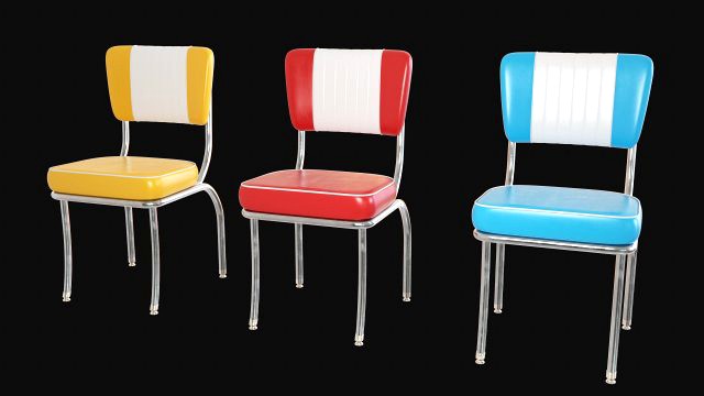 Retro Diner 50s Chair - B