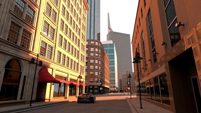 Buildings scene
