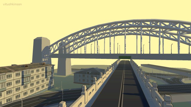 Cartoon bridge