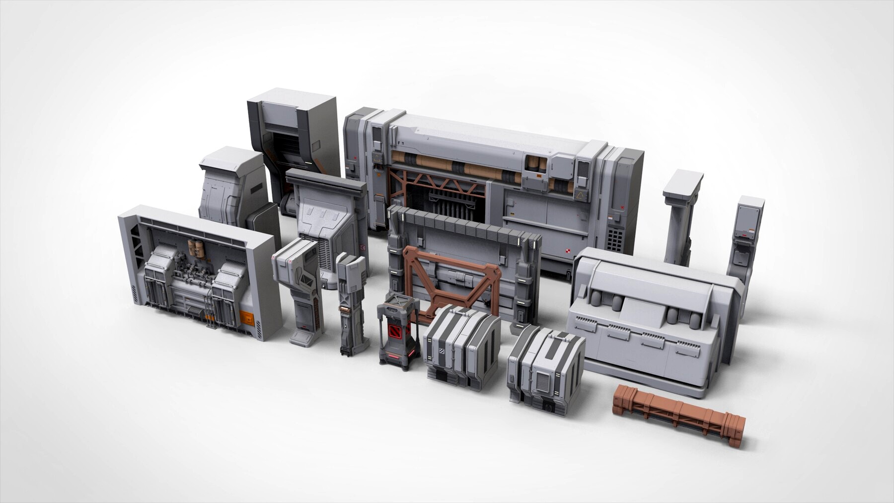 sci-fi Architecture kitbash 30