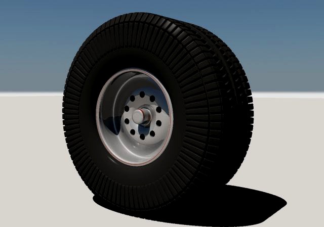 4X4 Tire 3D Model