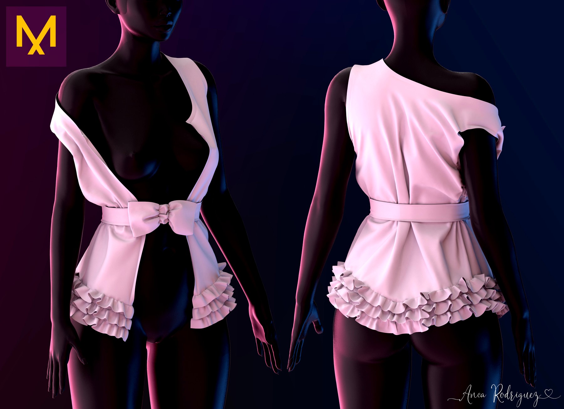 Ruffle Jacket - Marvelous Designer - Commercial and Personal Use