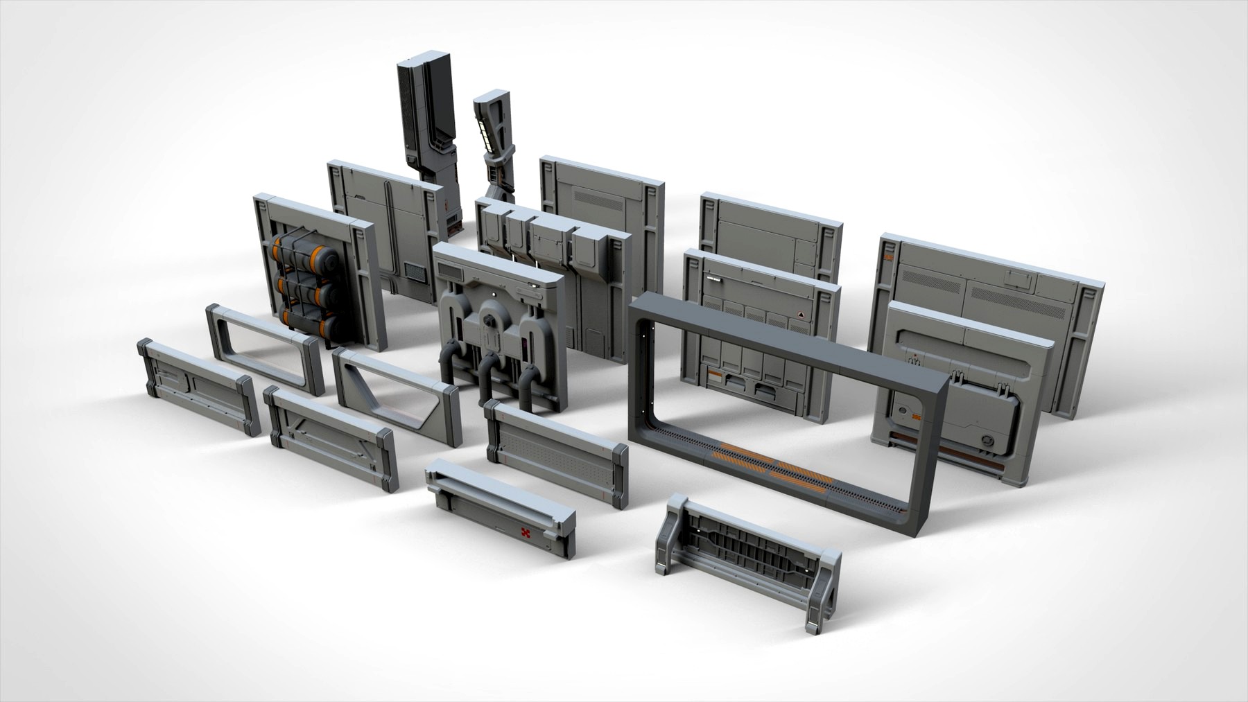 sci-fi Architecture kitbash 16