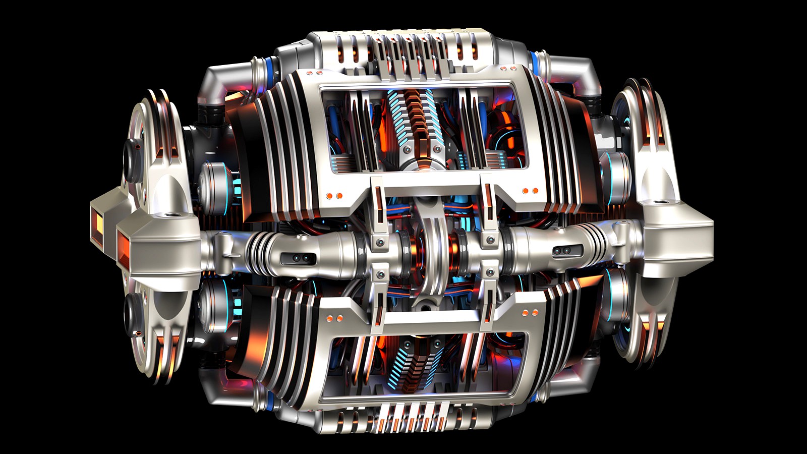 Sci Fi Generator Kitbash Element 3D model