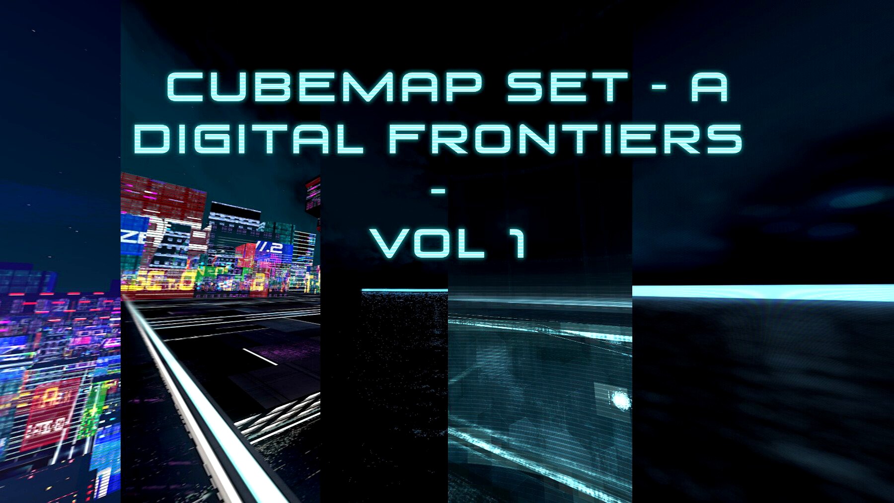 Cubemap Skybox Set A - Digital Frontiers Vol 1 - HDRI - For Game Dev & Media